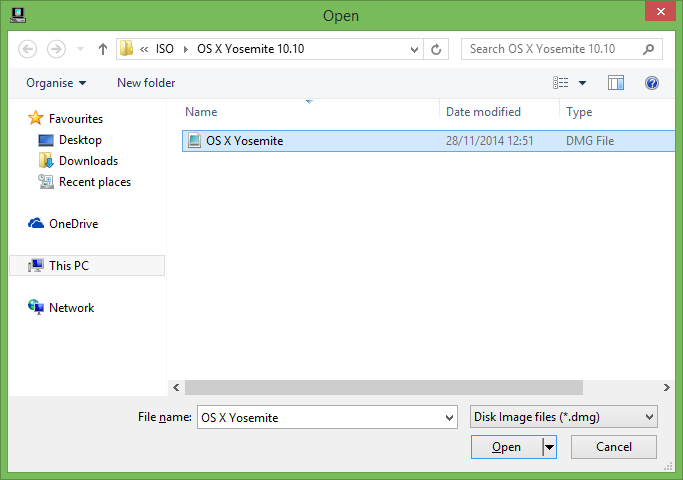 Make bootable usb with dmg in windows